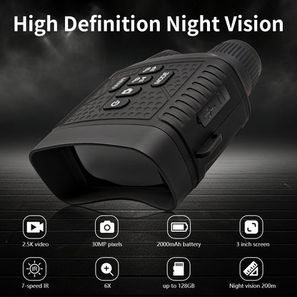 NightEdge™ - Infrared Night Vision 2.5K 30MP Binoculars