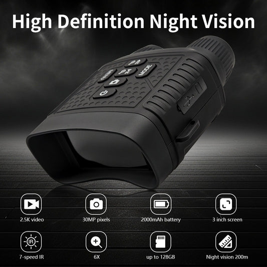 NightEdge™ - Infrared Night Vision 2.5K 30MP Binoculars